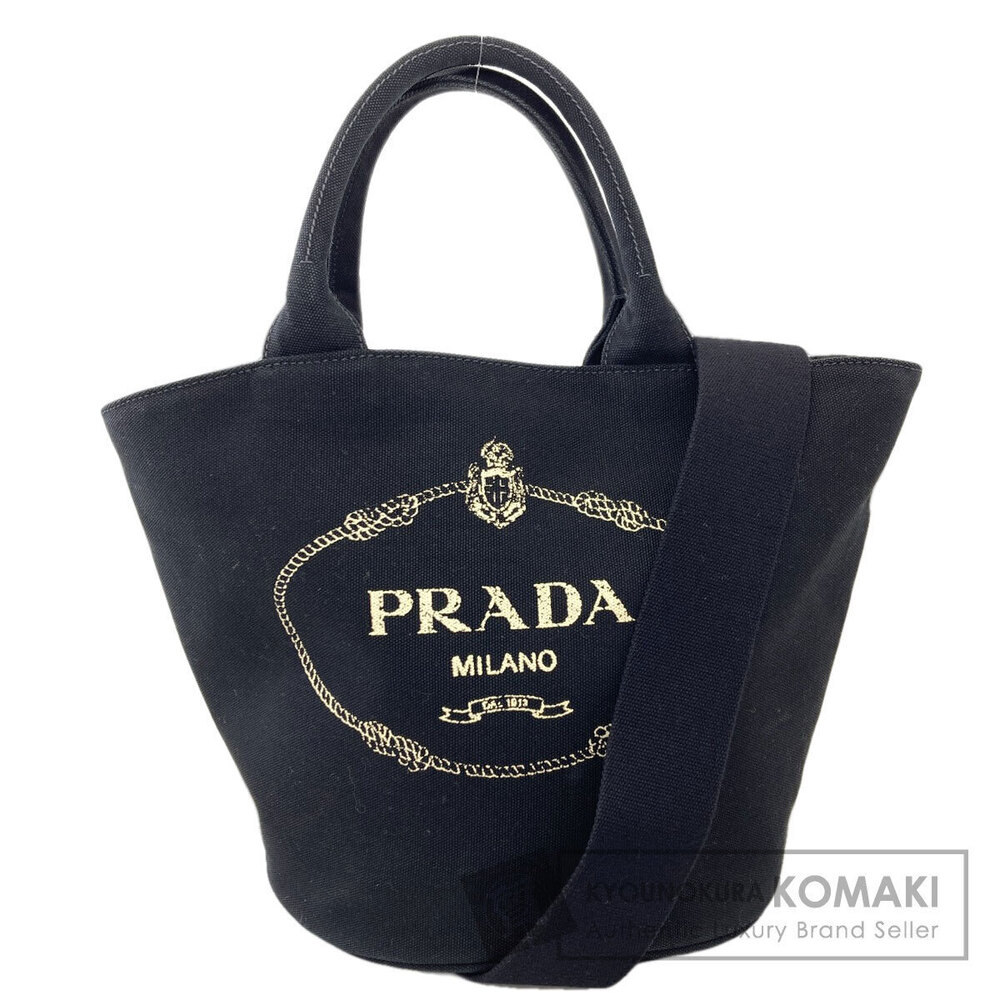 Prada Canapa Tote Bag Canvas